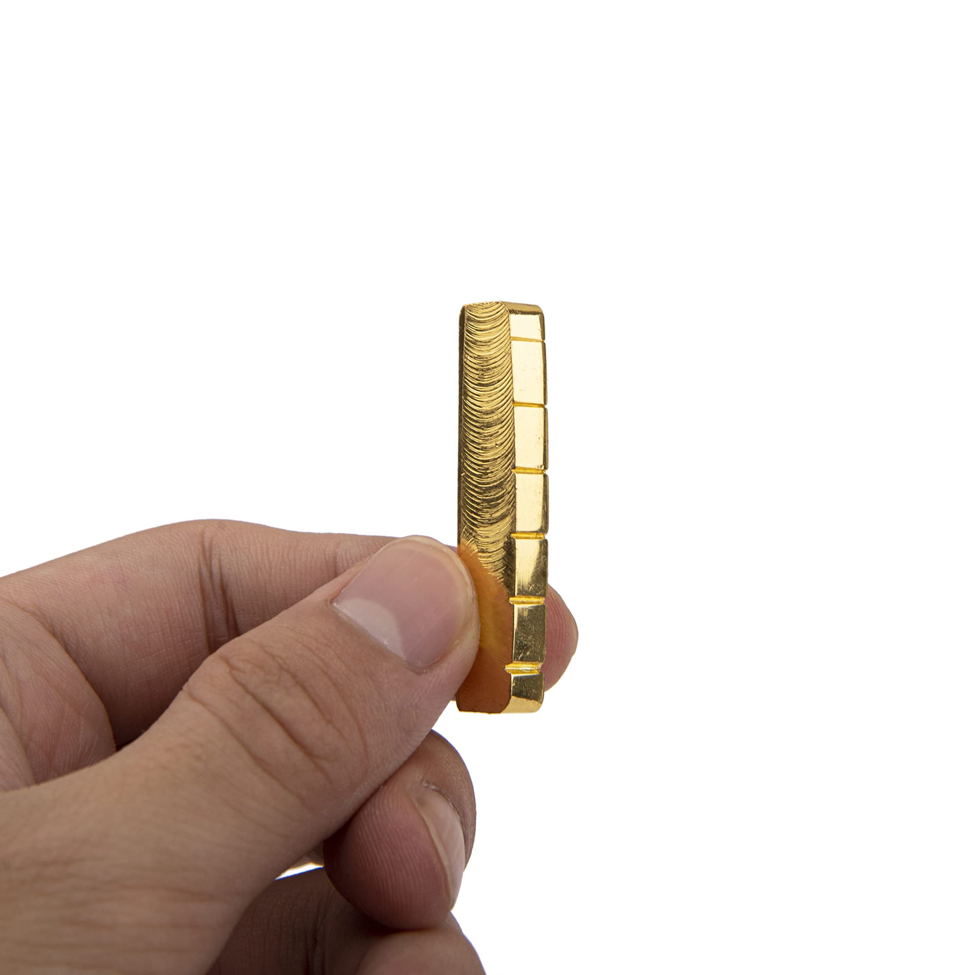 1Pcs Yootones Electric Guitar Nut Brass 6 String Slotted Compatible with Les Paul Epiphone Strat Tele ST TL Guitar Parts (42mm)